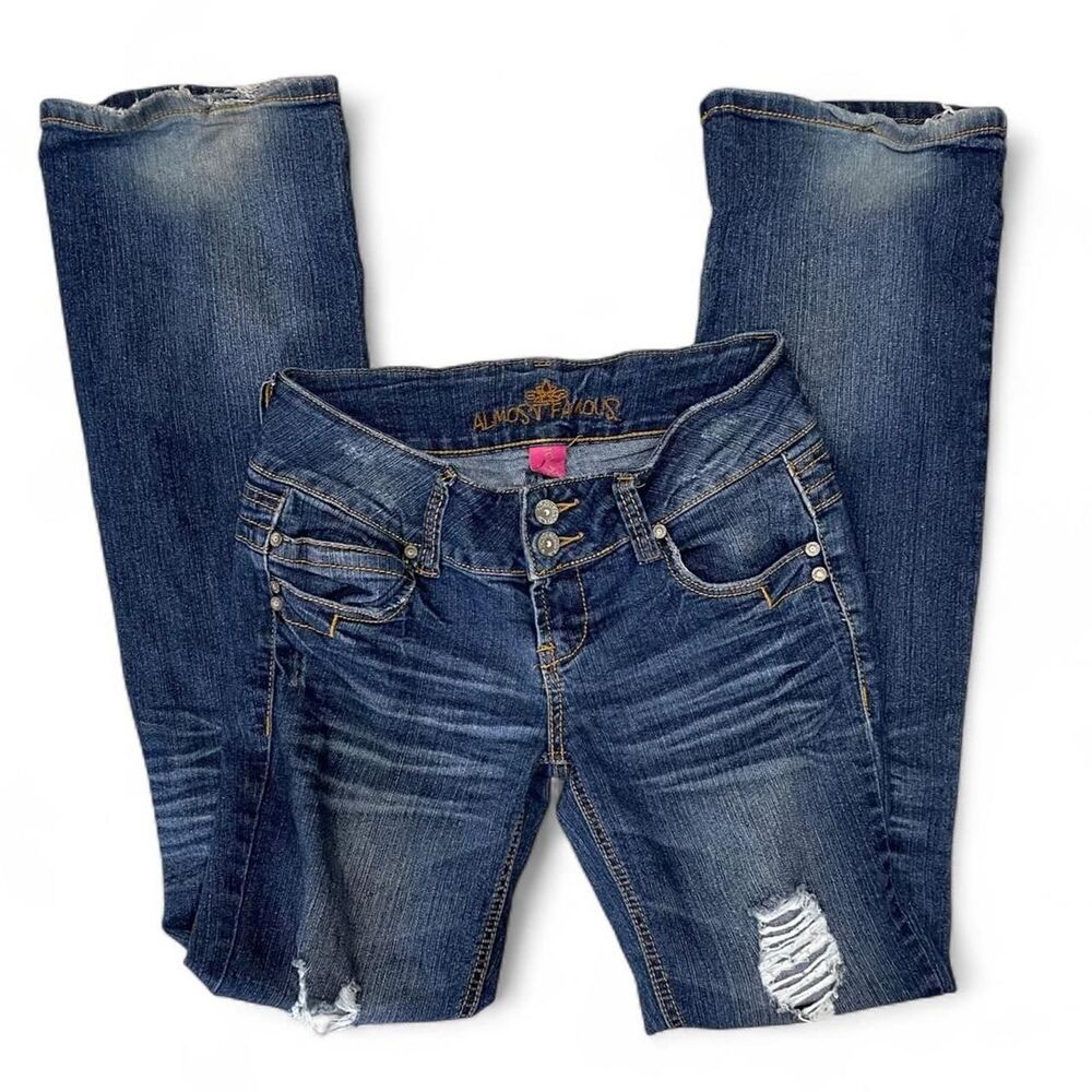 Almost-famous Women's Blue and Navy Jeans